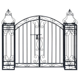 Vidaxl Ornamental Garden Gate Wrought Iron 122X20.5X100 Cm - thumbnail 1