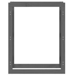 Walplus Firewood Rack Grey 80X25X100 Cm Solid Wood Pine - thumbnail 5
