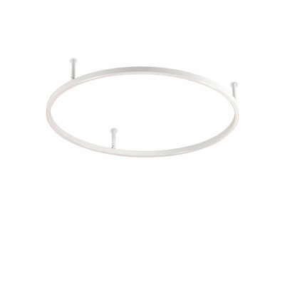 Ideal Lux Oracle Slim 70Cm Non Dim 4000K Round Integrated Led Semi Flush Ceiling Light White