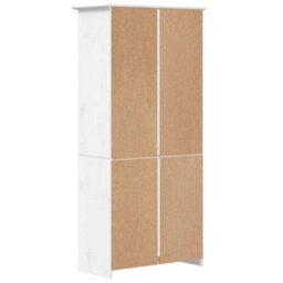 Walplus Bookcase Bodo White 80X38X180 Cm Solid Wood Pine 5-Tier - thumbnail 5
