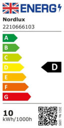 Nordlux Oja Plastic Ceiling Light 25,000 Hrs Black,mains Led - thumbnail 5