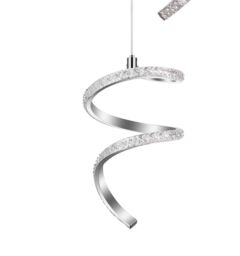 GoodHome Darien Geometric Chrome Effect Led Pendant Ceiling Light, (Dia)380mm - thumbnail 4