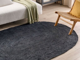 Beliani Rug Demirci Black 160 X 230 Cm Jute - thumbnail 2
