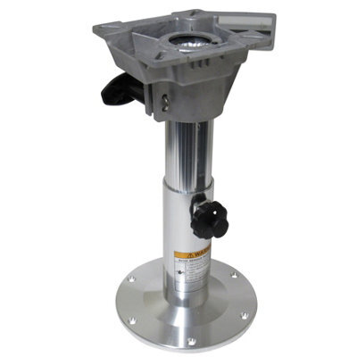 SecureFix Direct Aluminium Fixed Boat Seat Pedestal (Adjustable High Base Marine Fishing Speedboat Chair) - image 1