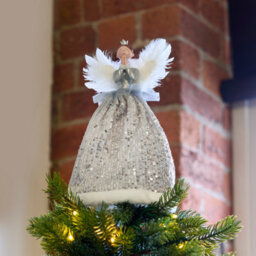 Premier Decorations Limited Silver Angel With Crown Christmas Tree Topper