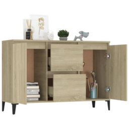 Berkfield Industrial Sideboard Sonoma Oak 104X35X70 Cm Engineered Wood - thumbnail 3
