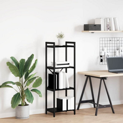 Berkfield Bookcase Black Oak 40 X 30 X 118 Cm Engineered Wood - image 1