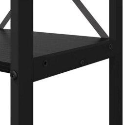 Berkfield Bookcase Black Oak 40 X 30 X 118 Cm Engineered Wood - thumbnail 8