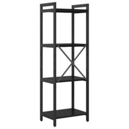 Berkfield Bookcase Black Oak 40 X 30 X 118 Cm Engineered Wood - thumbnail 7