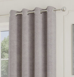 Enhanced Living Royale Silver Room Darkening Boucle Readymade Curtains (Pair) - 66 X 54 Inch (168X137Cm) - thumbnail 3