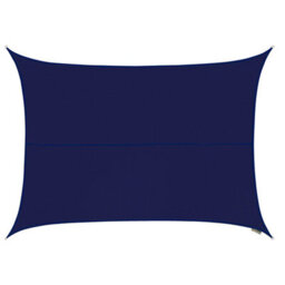 Kookaburra 3M X 2M Rectangle Waterproof Blue Garden Patio Sun Shade Sail Canopy 98% Uv Block With Free Rope
