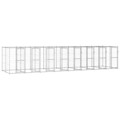 Berkfield Outdoor Dog Kennel Galvanised Steel 19.36 M2 - image 1