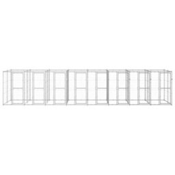 Berkfield Outdoor Dog Kennel Galvanised Steel 19.36 M2 - thumbnail 2