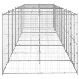 Berkfield Outdoor Dog Kennel Galvanised Steel 19.36 M2 - thumbnail 3