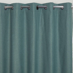 "Sundour Cosmos Blackout Ready Made Solid Colour Eyelet Curtains Denim 90X72""" - thumbnail 2