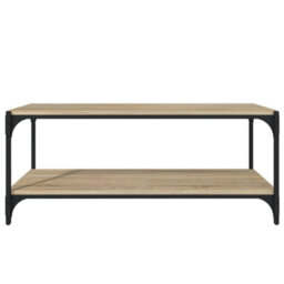 Berkfield Tv Cabinet Sonoma Oak 100X33X41 Cm Engineered Wood And Steel - thumbnail 5