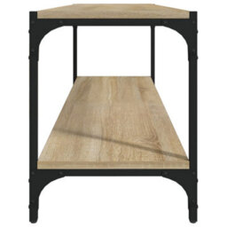 Berkfield Tv Cabinet Sonoma Oak 100X33X41 Cm Engineered Wood And Steel - thumbnail 6
