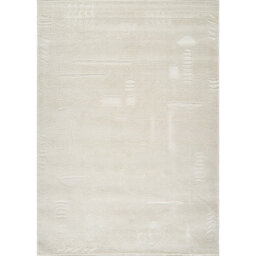 Livabliss Freud-Modern Ivory Off-White High Pile Living Dining Bedroom Rug 140 X 200 Cm Easy Care, Non Shedding - thumbnail 1