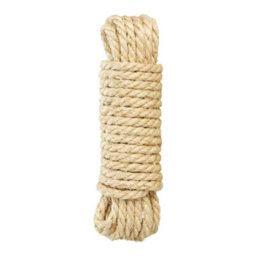 SolaDirect Sisal Rope For Cat Scratcher Cat Tree Repairing - 50 M / 164 Ft Of 6 mm Natural Sisal Rope For Scratching Post Tower Replacement