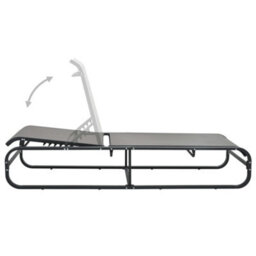 Walplus Sun Lounger Aluminium And Textilene - thumbnail 3