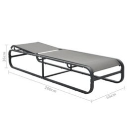 Walplus Sun Lounger Aluminium And Textilene - thumbnail 8