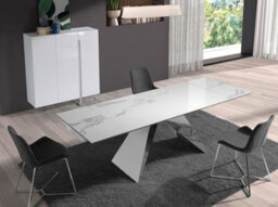 Angel Cerda Stylish Dark Grey Fabric Dining Chair - thumbnail 3