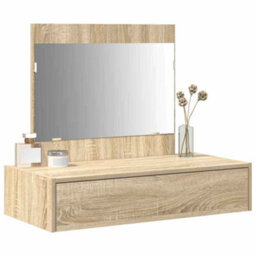 Walplus Dressing Table Brown 83 X 40 X 70 Cm Engineered Wood - thumbnail 3