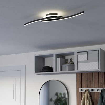 Eglo Lungolago Black Steel Minimalist Ceiling Light 901218 - image 1