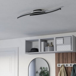 Eglo Lungolago Black Steel Minimalist Ceiling Light 901218 - thumbnail 2
