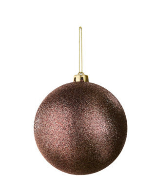 Werchristmas Espresso Extra Large Shatterproof Bauble Glitter 15 Cm - image 1