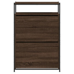 Walplus Shoe Cabinet Brown Oak 75X34X112 Engineered Wood - thumbnail 5