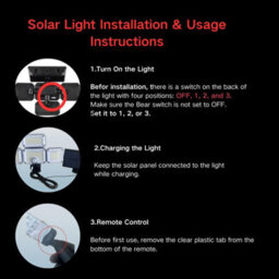 Amorly Solar Lights Outdoor,motion Sensor Outdoor Lights,separated Solar Panel 4 Adjustable Heads,333 Led,3 Modes, Backyard Patio Garden - thumbnail 8