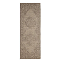Melrose County Sisal Inspired Traditional Medallion Large Latte Non-Slip Area Runner Rug 60/230Cm - thumbnail 4