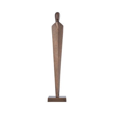 Vanity Living 64Cm Bronze Metal Aluminium Sculpture Modern Decorative Art Statue For Living Room, Office & Table Decor - image 1