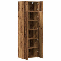Berkfield Storage Cabinet Old Wood 70X42.5X225 Cm Engineered Wood - thumbnail 5