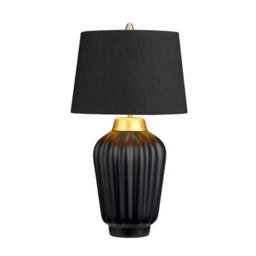 Luminosa Lighting Elstead Bexley 1 Light Table Lamp Black, Brushed Brass - thumbnail 2