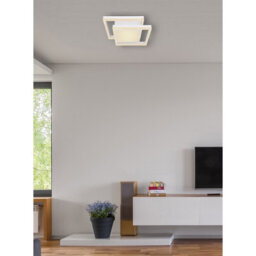 Luminosa Lighting Luminosa Squares Integrated Led Semi Flush Ceiling Light White 2X Led Dimmable 3000-6000K Remote Control Timer Tuya Smart - thumbnail 8