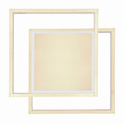 Luminosa Lighting Luminosa Squares Integrated Led Semi Flush Ceiling Light White 2X Led Dimmable 3000-6000K Remote Control Timer Tuya Smart - thumbnail 4
