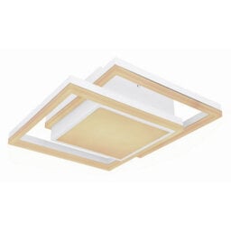 Luminosa Lighting Luminosa Squares Integrated Led Semi Flush Ceiling Light White 2X Led Dimmable 3000-6000K Remote Control Timer Tuya Smart - thumbnail 6