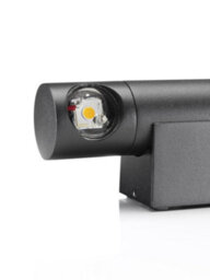 Auraglow Outdoor Integrated Led Swivel Up & Down Wall Light - Citadel - Black - thumbnail 7