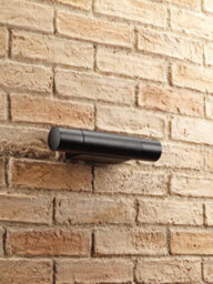 Auraglow Outdoor Integrated Led Swivel Up & Down Wall Light - Citadel - Black - thumbnail 6