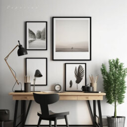 A2 Black Picture Frame Photo Frame Perspex Sheet For Wall Or Table, Landscape Portrait Orientation 42 X 59.4 Cm (16.5 X 23.4 Inch) - thumbnail 5