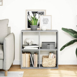 Vidaxl Room Divider Bookcase Grey Sonoma 69.5X29X69.5 Cm Engineered Wood - thumbnail 3