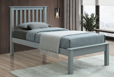 Save On Goods UK 3Ft Single Grey Wood Wooden Bed Frame.low Foot End - image 1