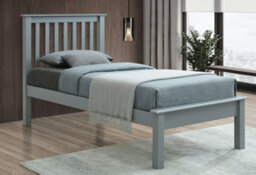 Save On Goods UK 3Ft Single Grey Wood Wooden Bed Frame.low Foot End - thumbnail 1