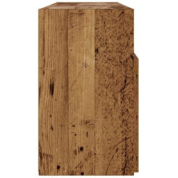 Berkfield Tv Cabinet With Led Lights Old Wood 120X30X50 Cm Engineered Wood - thumbnail 8