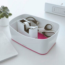 Leitz Mybox Wow White Pink 4-Pack Storage Tray - thumbnail 3