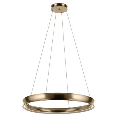 Luminosa Lighting Elstead Larousse Integrated Led Large Pendant Light Champagne Bronze 2637K - image 1