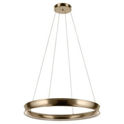 Luminosa Lighting Elstead Larousse Integrated Led Large Pendant Light Champagne Bronze 2637K