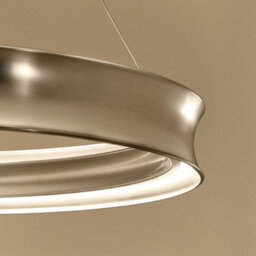 Luminosa Lighting Elstead Larousse Integrated Led Large Pendant Light Champagne Bronze 2637K - thumbnail 4